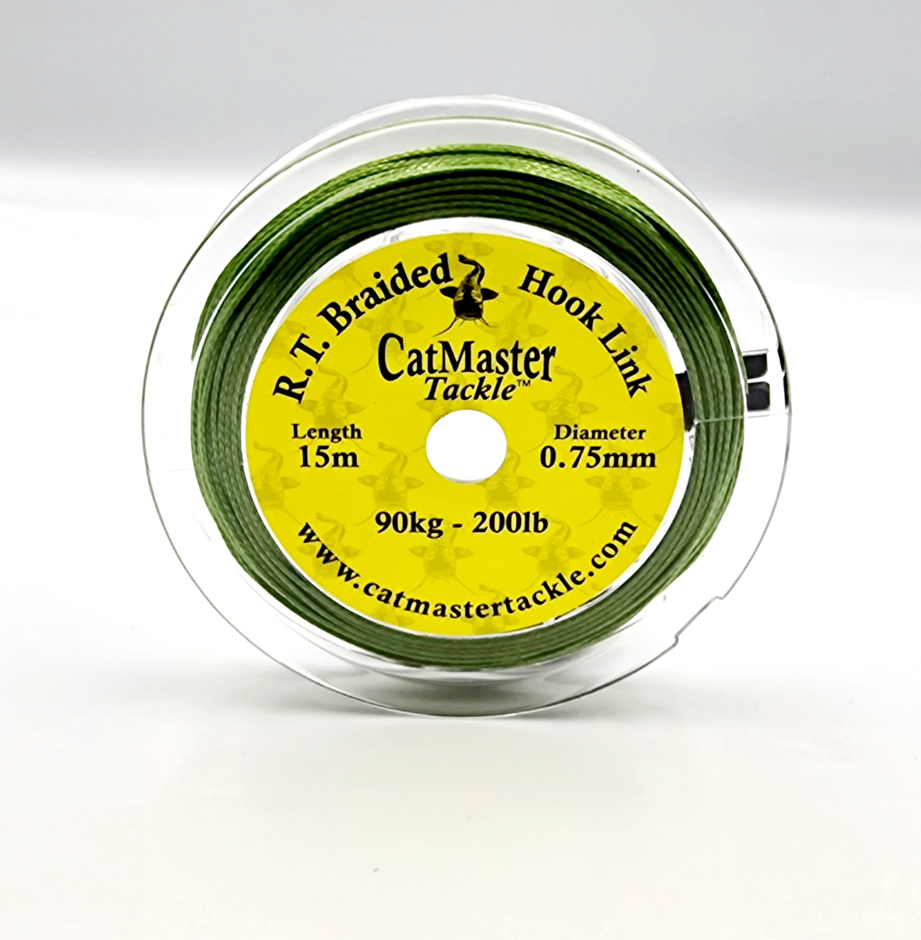 CatMaster Tackle R.T. Braided Cat Leader 200lb Green 15 Metre Spool