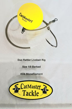 CatMaster Tackle Rattler Popper Live Bait Rig 1/0 Barbed	Pink 