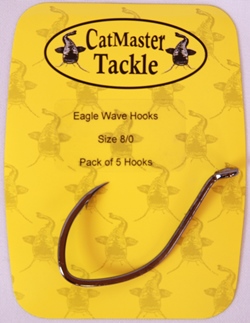 CatMaster Tackle Eagle Wave Hooks 8/0 (pack of 5 hooks) 