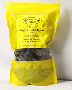 CatMaster Tackle Hair Rig Friendly 20mm Glugged Halibut Pellets 900gm Re-Sealable Pouch