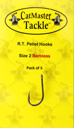 CatMaster Tackle R.T. Pellet Hooks size 2 Barbless