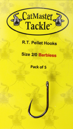 CatMaster Tackle R.T. Pellet Hooks size 2/0 Barbless