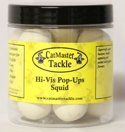 CatMaster Tackle Hi Vis Pop Ups White Squid 